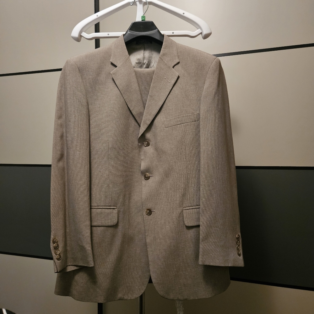 Dark Beige Suit And Pants
